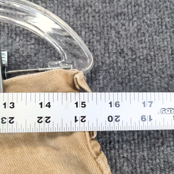 Lands End Direct Merchants Womens Jeans Tan Size 10 5 Pocket Belt Loops - Picture 4 of 12